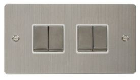FPSS414WH  Define Ingot 10AX 4 Gang 2 Way Switch